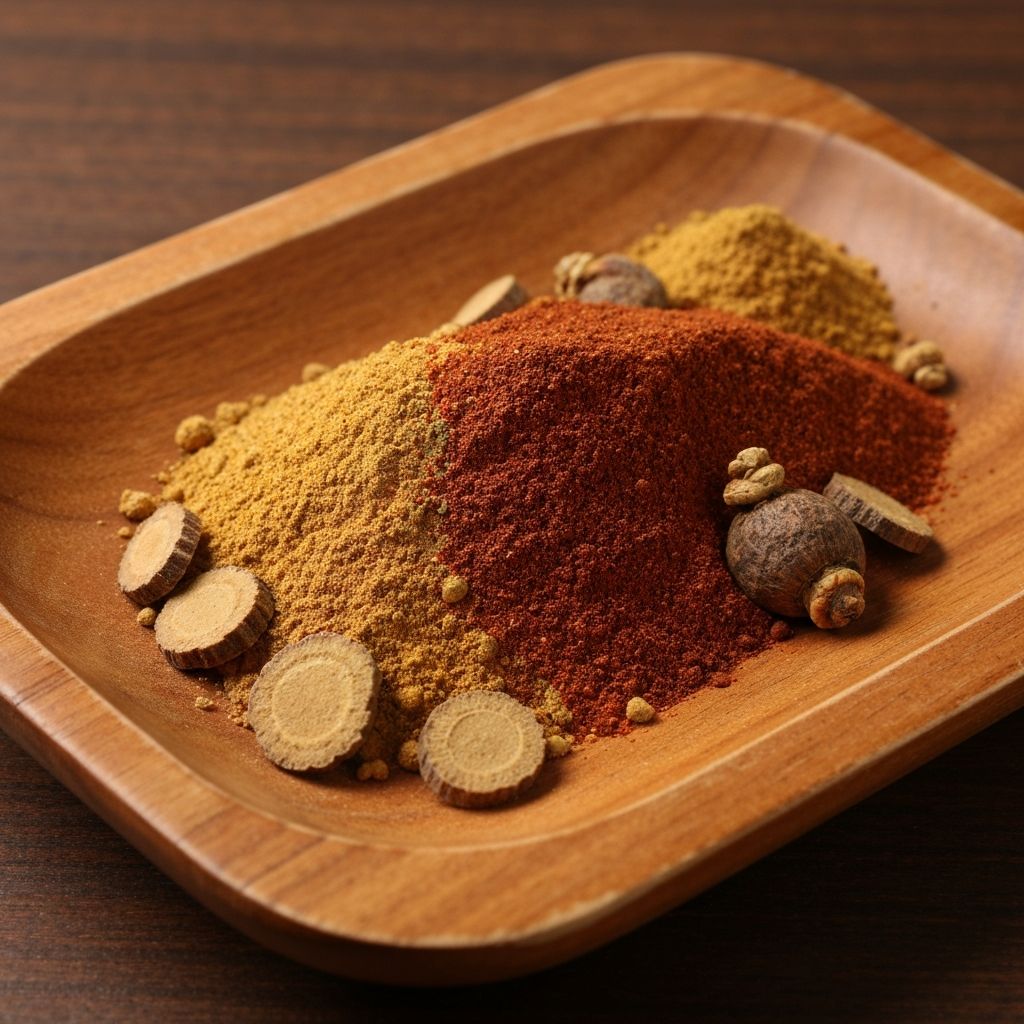 Mixed ginseng and maca powder blend